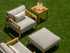 NewAge Lakeside 6 Seater Chat Set with Coffee Table and Side Table