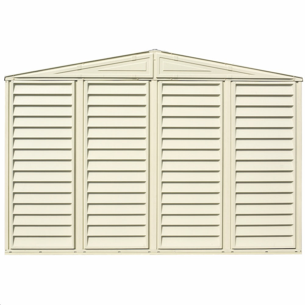 DuraMax 10.5ft x 5ft Woodbridge Vinyl Storage Shed with Foundation Kit (East Coast Purchase Only)