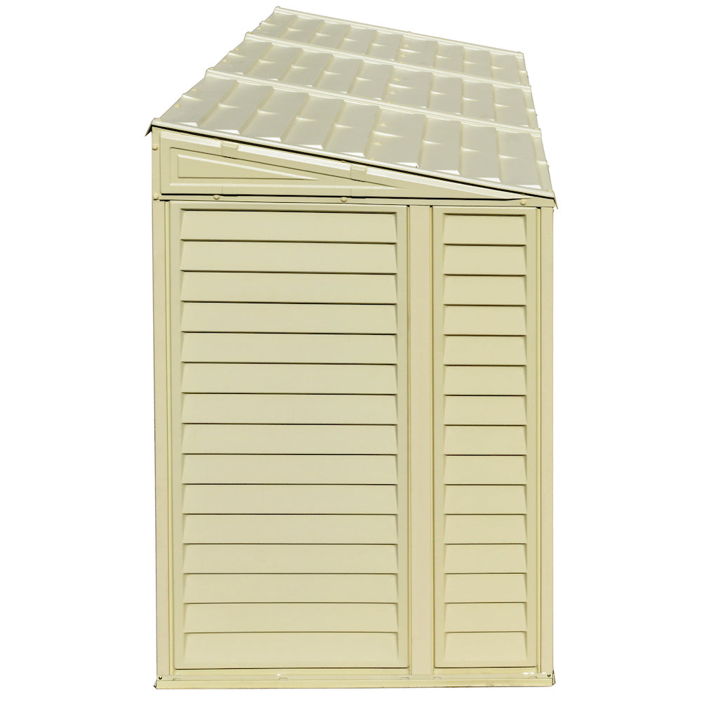 Duramax 4ft x 8ft Sidemate Vinyl Resin Outdoor Storage Shed With Foundation Kit