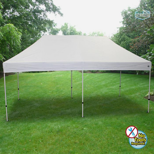 ATHENA 10X20 WHITE FRAME Instant Pop Up Tent w/ WHITE Cover