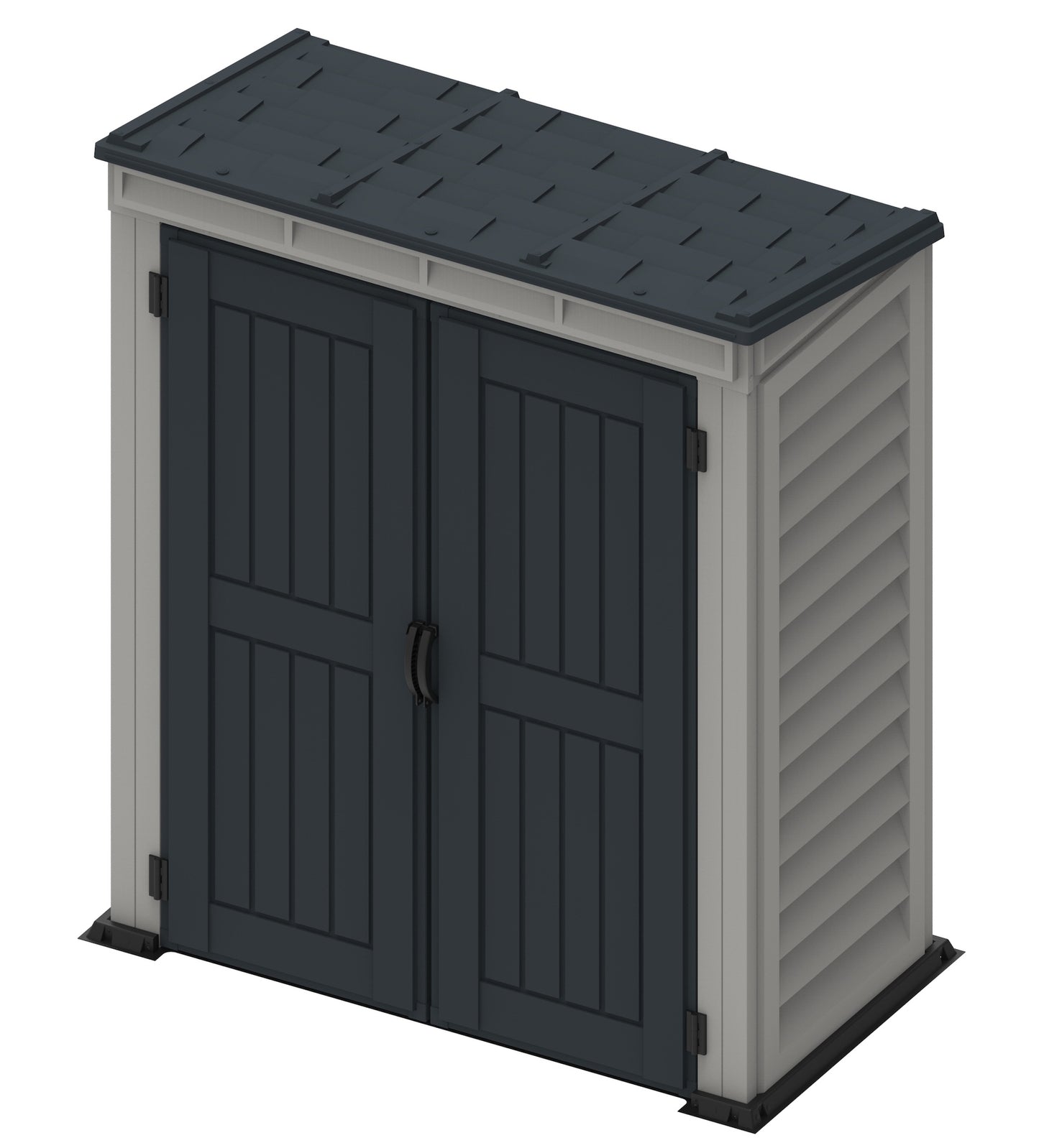 Duramax YardMate Plus Pent 5 ft. 6 in. x 3 ft. Gray Vinyl Storage Shed with Molded Floor (East Coast Purchase Only)
