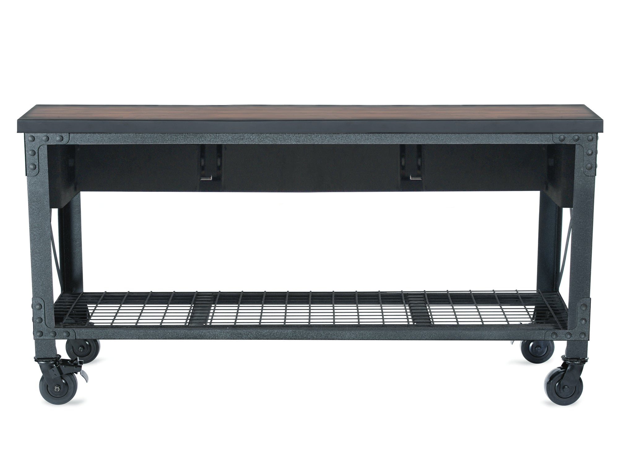 Duramax 72 In x 24 In. 3 Drawer Rolling Industrial Workbench with Wood Top