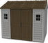 Duramax 10.5 x 8 Apex Vinyl Shed with Foundation and 2 Windows - Backyard Livings