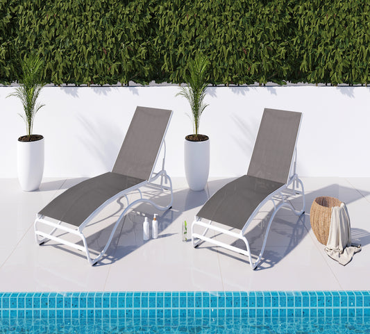 Corsica Outdoor Lounger Set of 2 (3 Colors)
