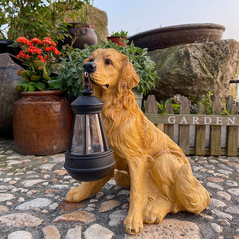 Dog Statues Led Lights