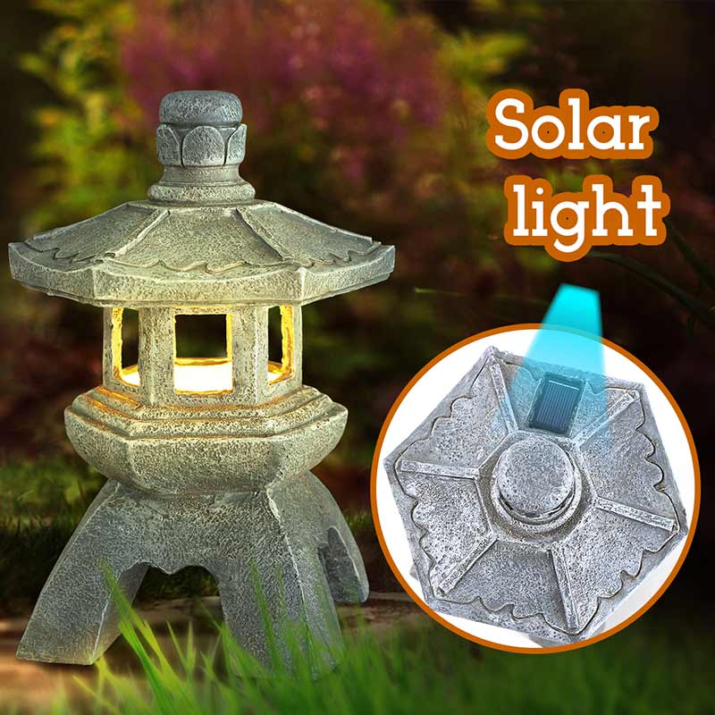 Solar Pagoda Garden Lamp