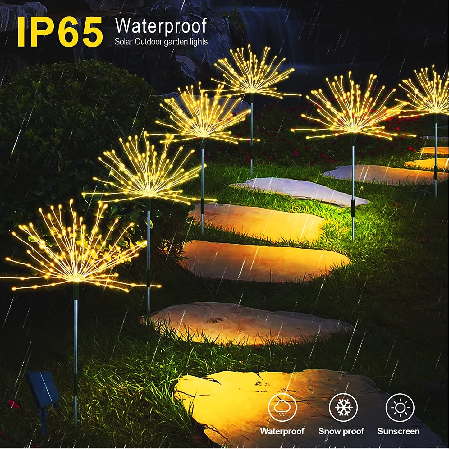 Solar Garden Firework Lights for the Backyard