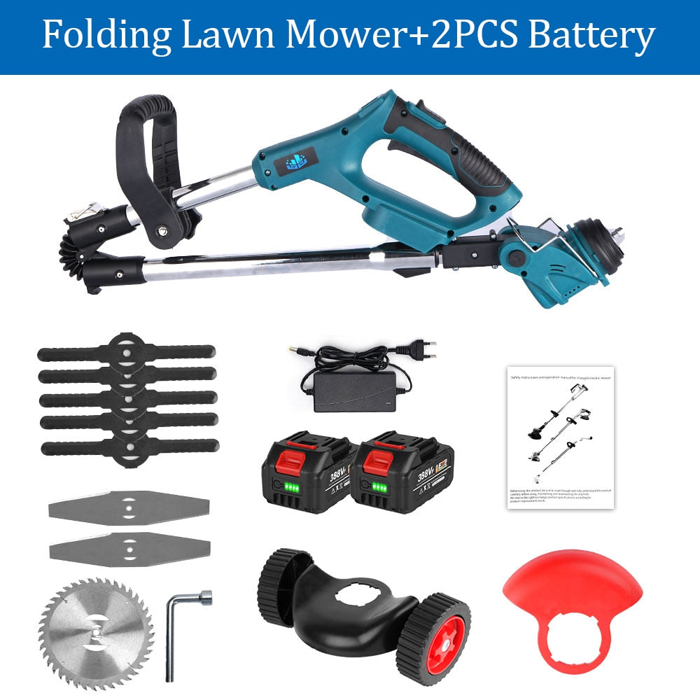 Electric Folding Grass Trimmer for the Garden