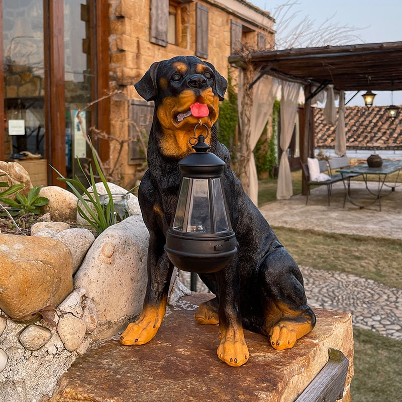 Dog Statues Led Lights
