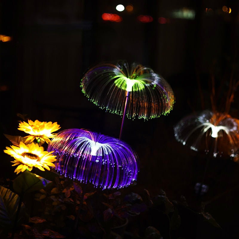 LED Solar Jellyfish Lights for the Backyard