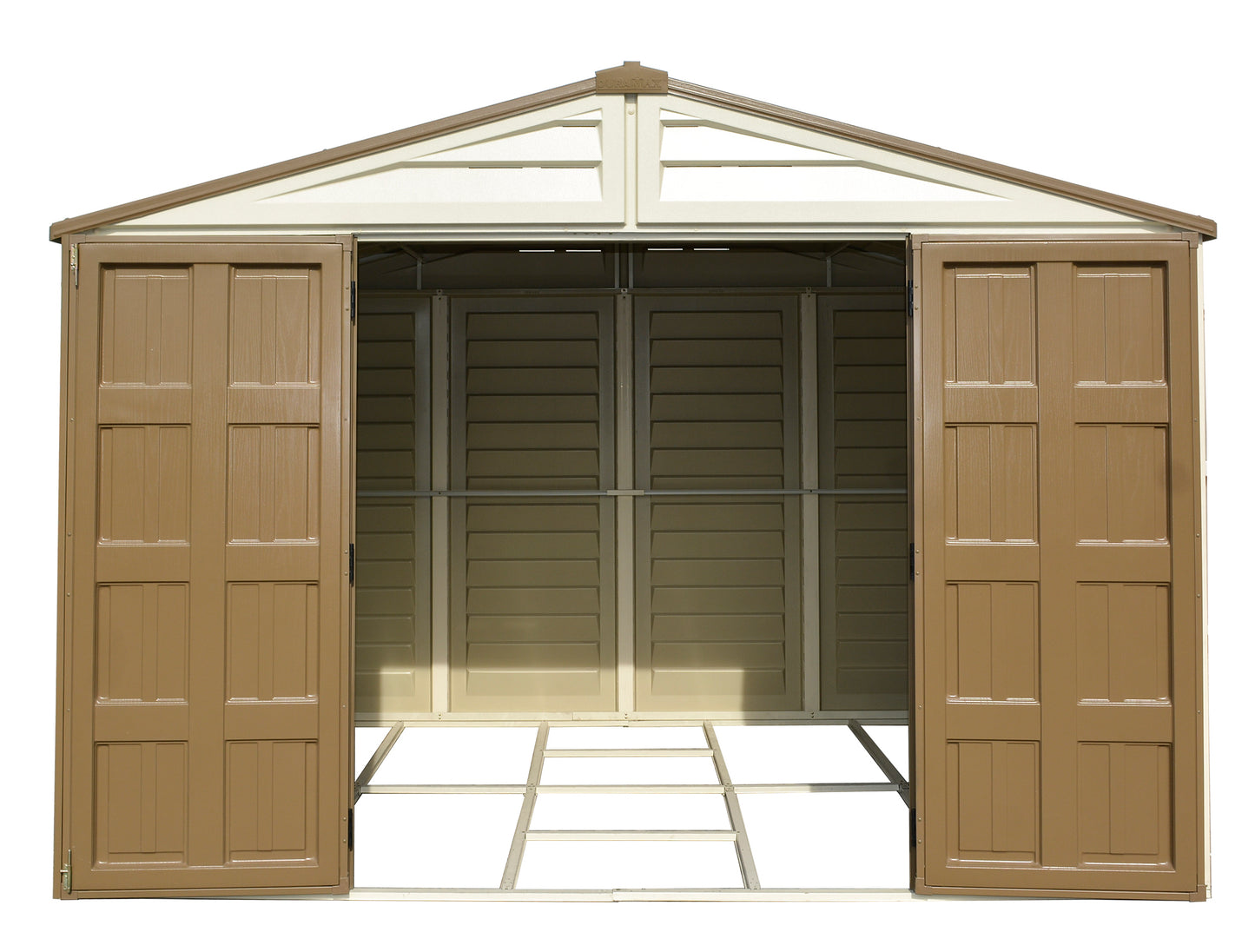 DuraMax 10.5 ft x 8ft Woodbridge Plus Shed w/ Foundation Kit & Window