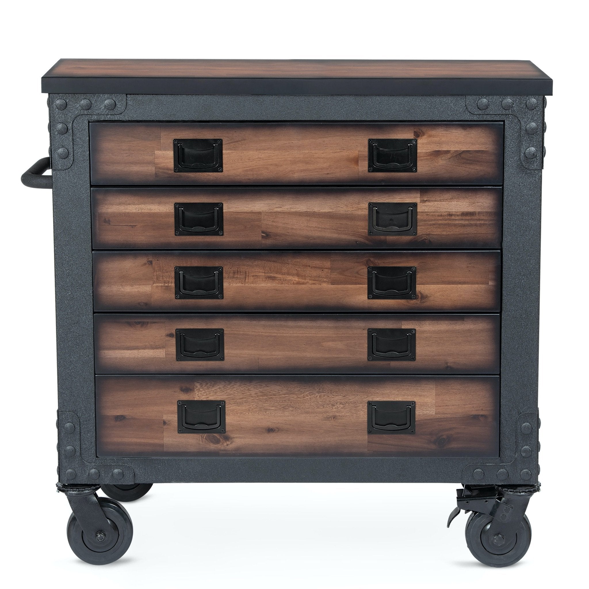 Duramax furniture Duramax 36 In. 5-Drawers Rolling Tool Chest with Wood Top