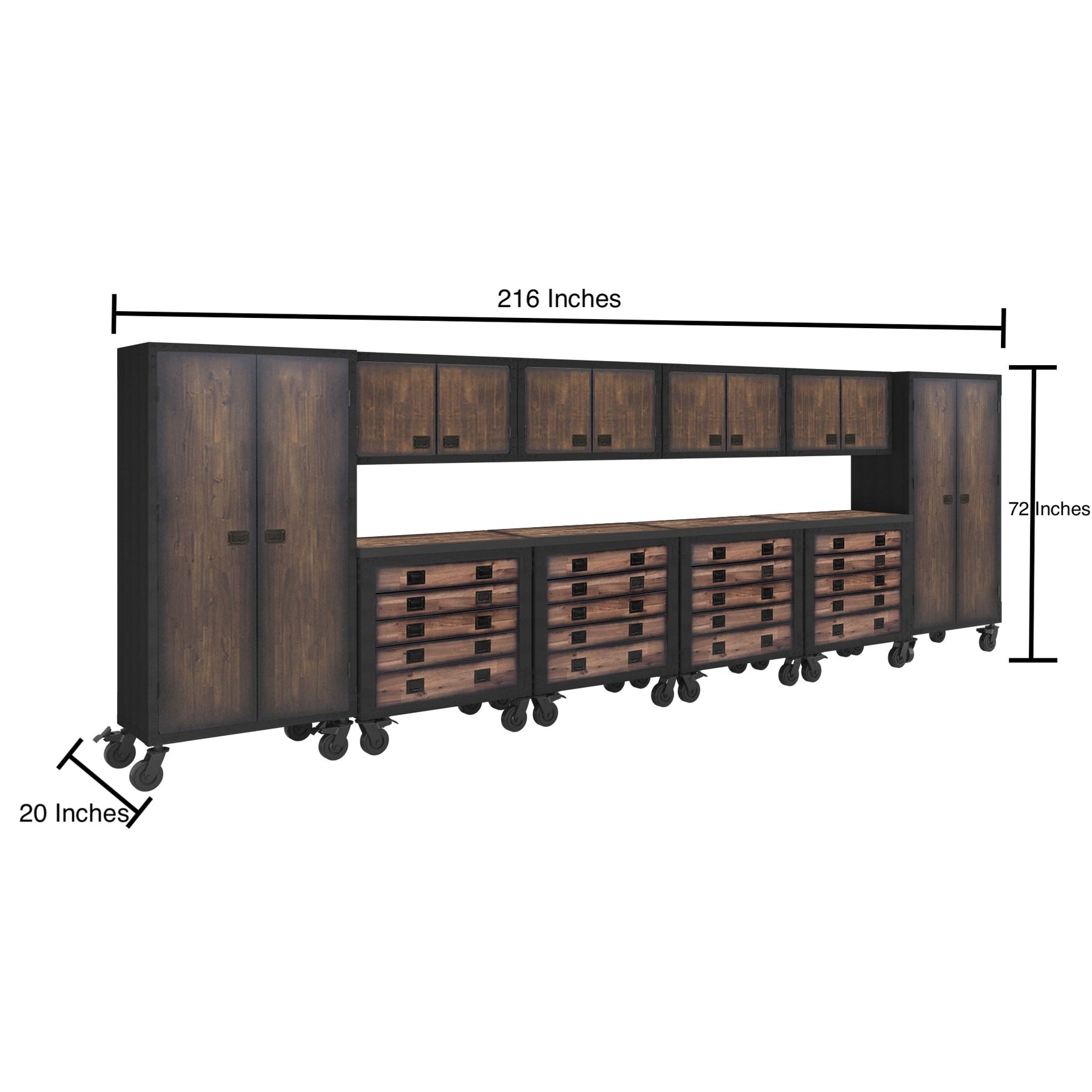 Duramax 10-Piece Garage Storage Combo Set with Tool Chests, Wall Cabin