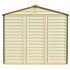 Duramax sheds DuraMax 8ft x 5.5ft Storeall Vinyl Shed with Foundation Kit and window