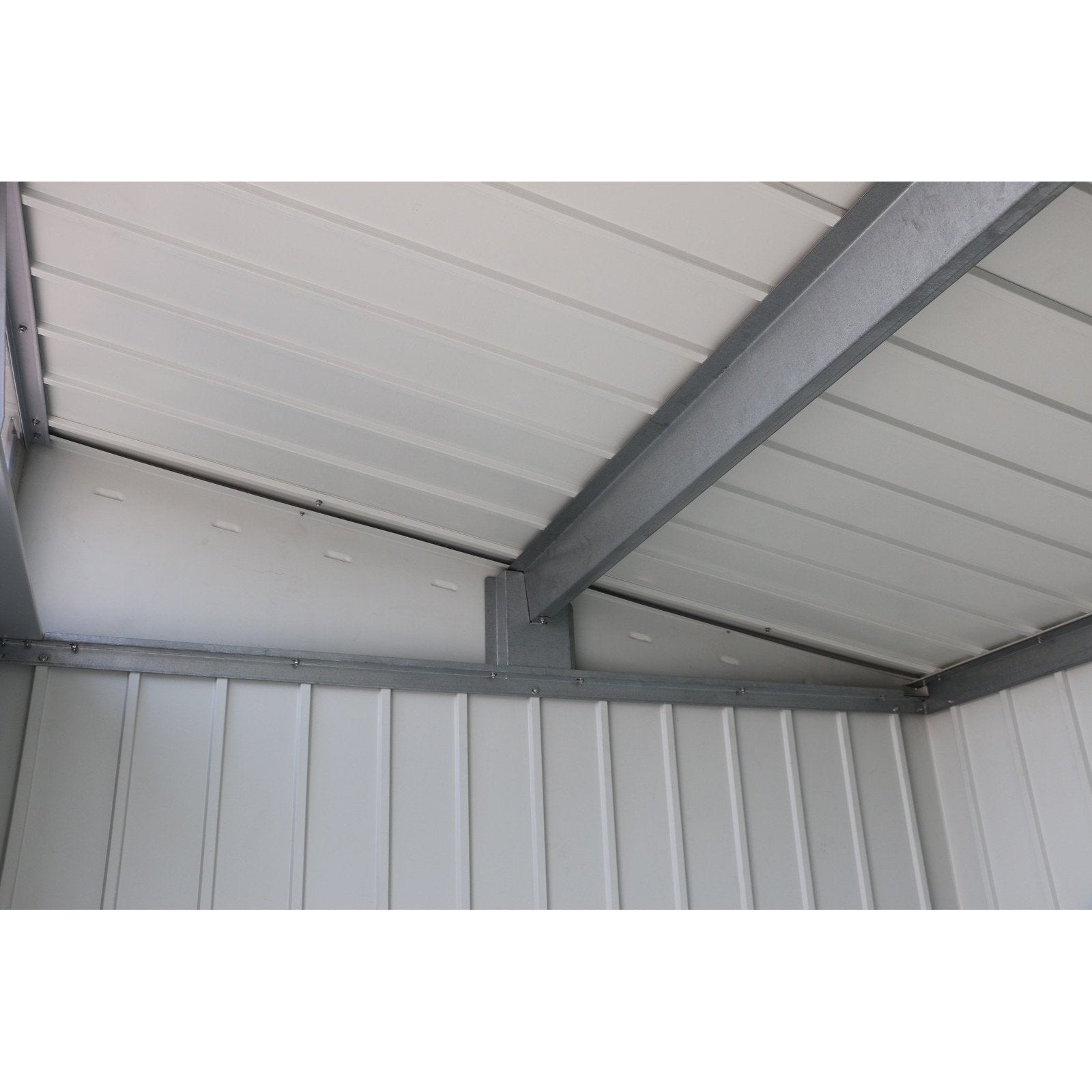 Duramax sheds Duramax 8ft x 6ft Palladium Premier Metal Shed Light Gray