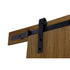 Durasheds Barn Door DuraMax Milo Flush Wooden Barn Door Door Color:  Hickory Walnut