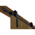 Durasheds Barn Door DuraMax Milo Flush Wooden Barn Door Door Color:  Hickory Walnut