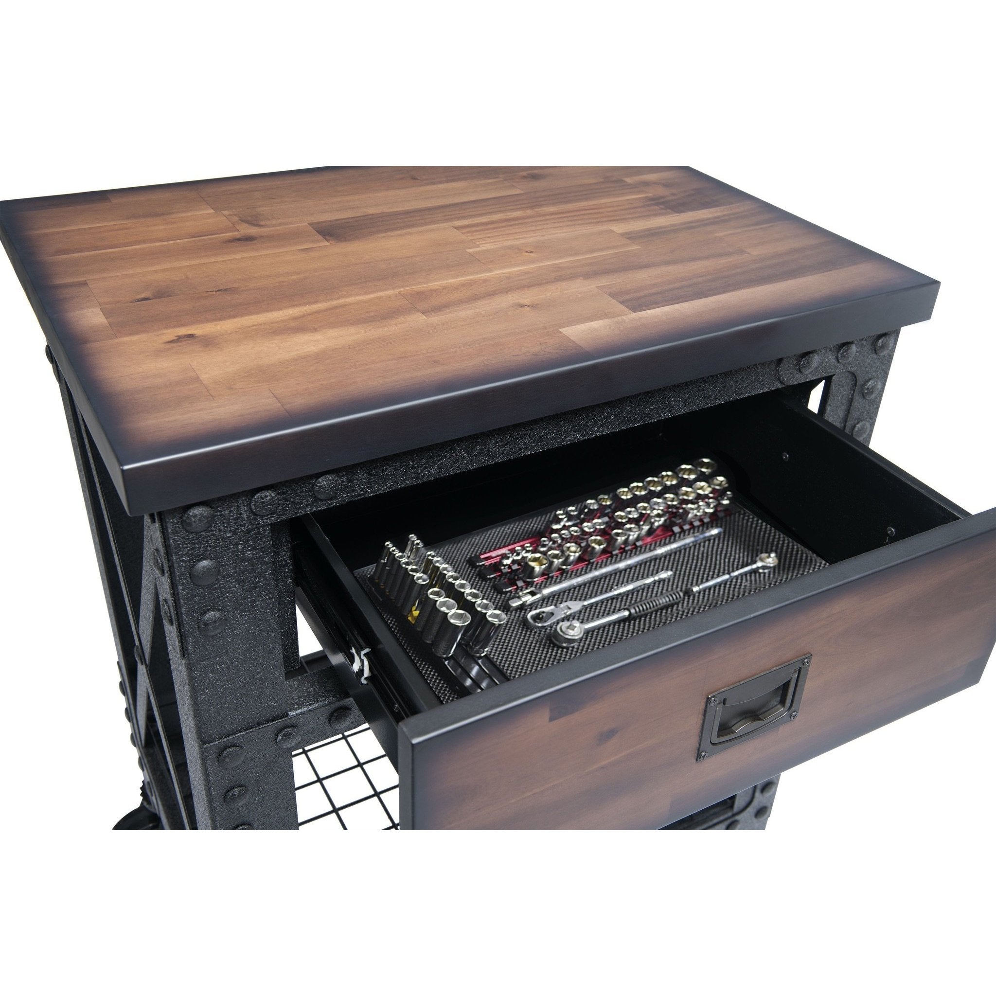 Durasheds furniture Duramax Single Drawer Rolling Workbench 27.6 Inch x 20 Inch for Home, Garage and Workshop